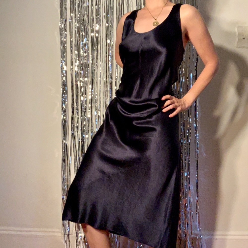 Vince charmeuse midi dress